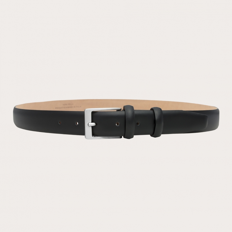Elégante ceinture soudée noire mate