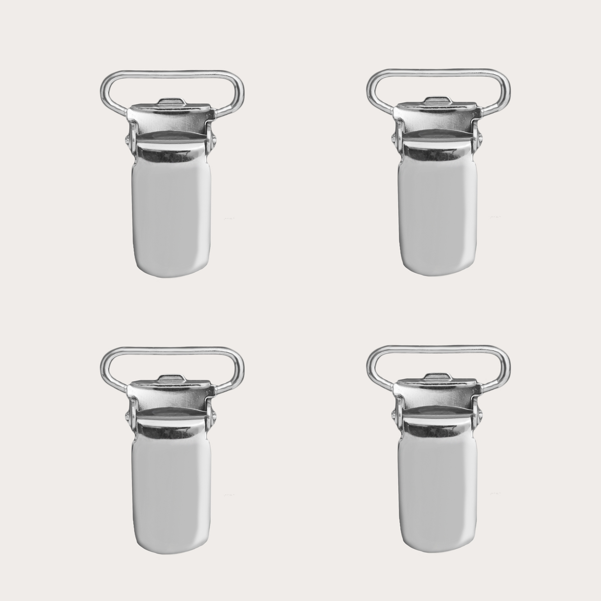 Ersatz-Clip-Set für 25 mm Hosenträger, 4pz., nickel free