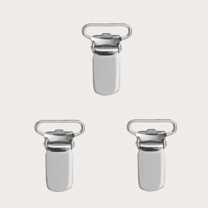 Replacement clip set for 25mm suspenders, nickel free