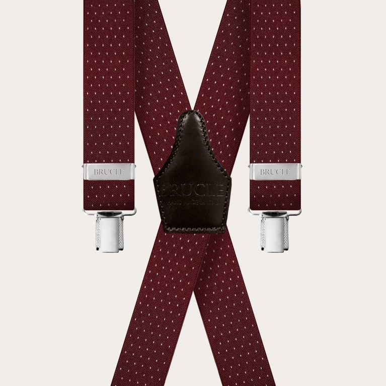 Bretelle bordeaux puntaspillo a X