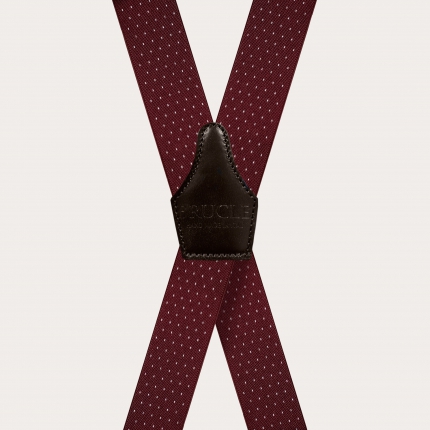 Bretelle bordeaux puntaspillo a X