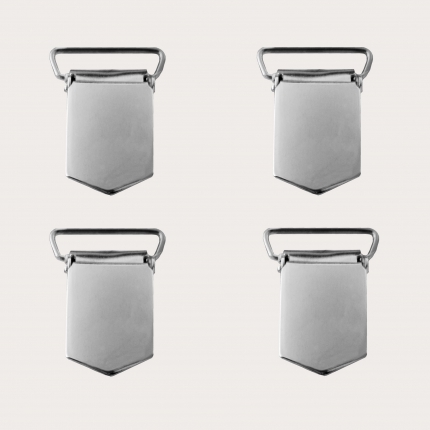 Set di 4 clip di ricambio per bretelle con attacco da 25mm