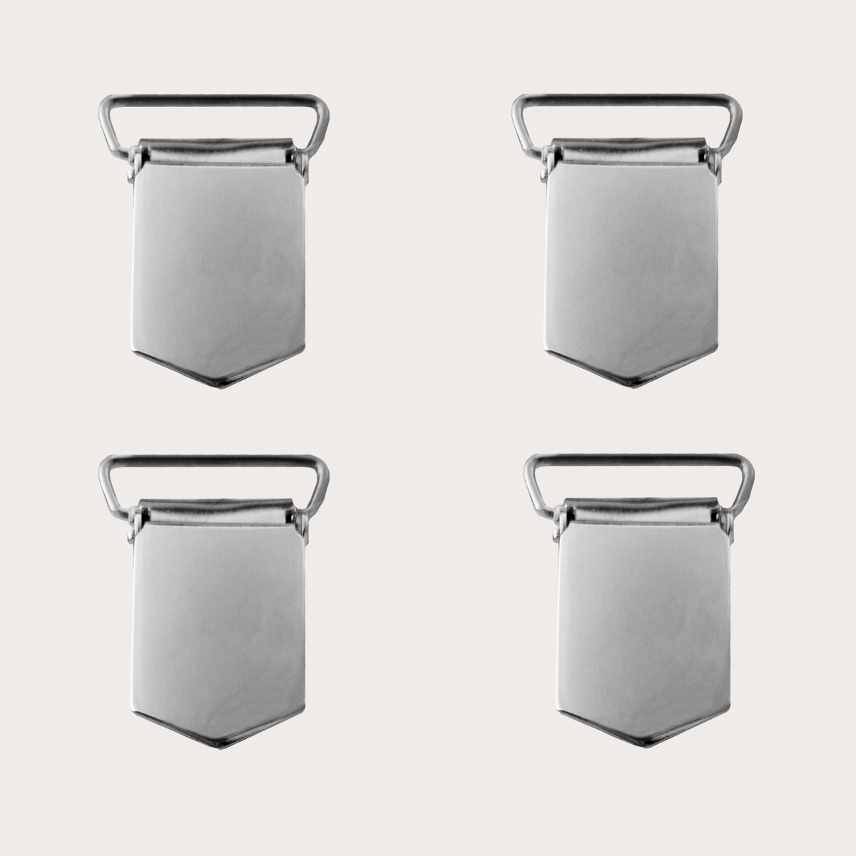 Lot de 4 clips de rechange pour bretelles avec attache 25 mm