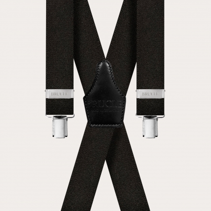 Braces Elastic X Suspenders Black