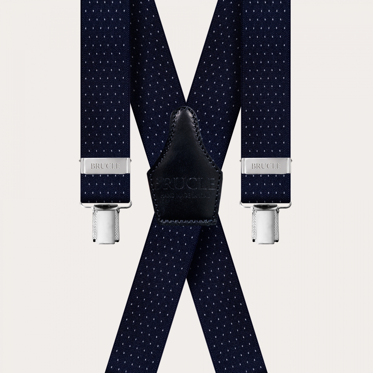 Braces Elastic X Suspenders blue dot