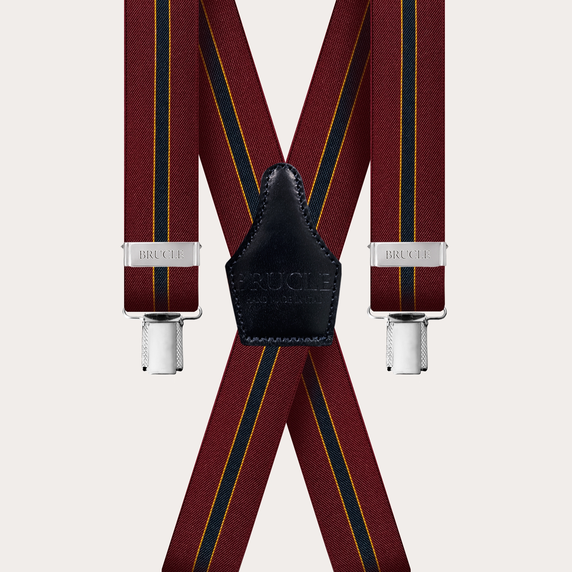 Bretelle blu a righe