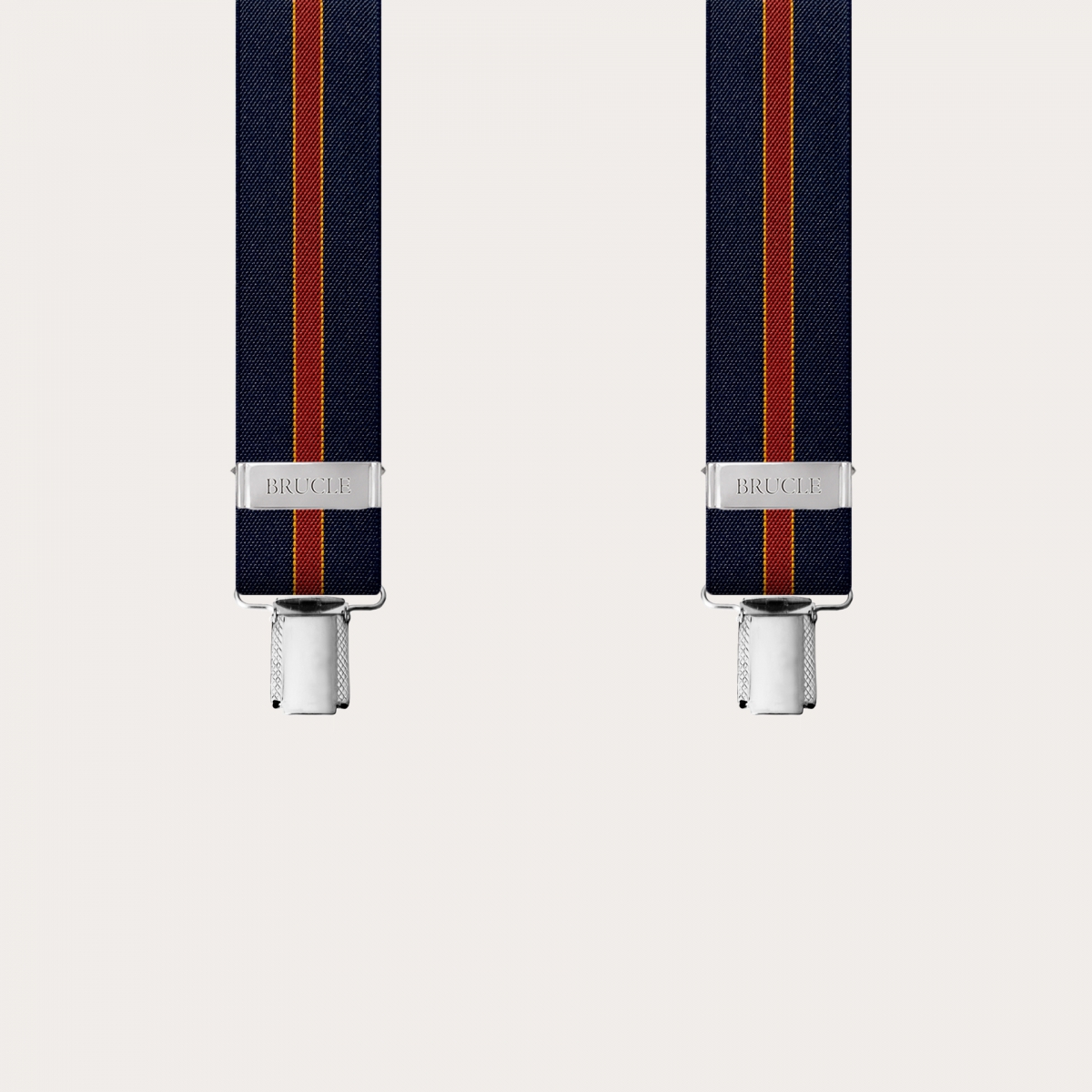 Bretelle blu a righe