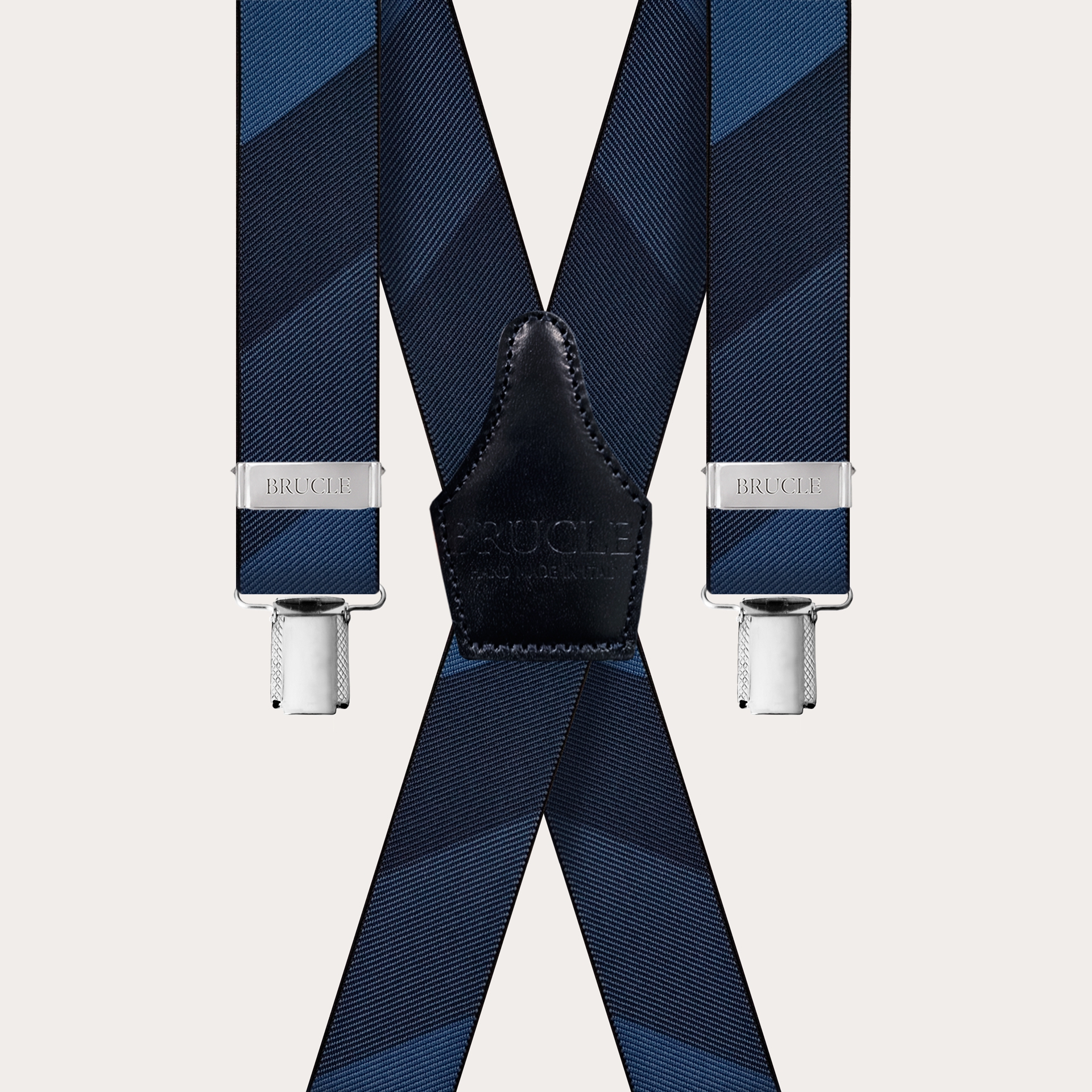 Braces Elastic X Suspenders bleu striped