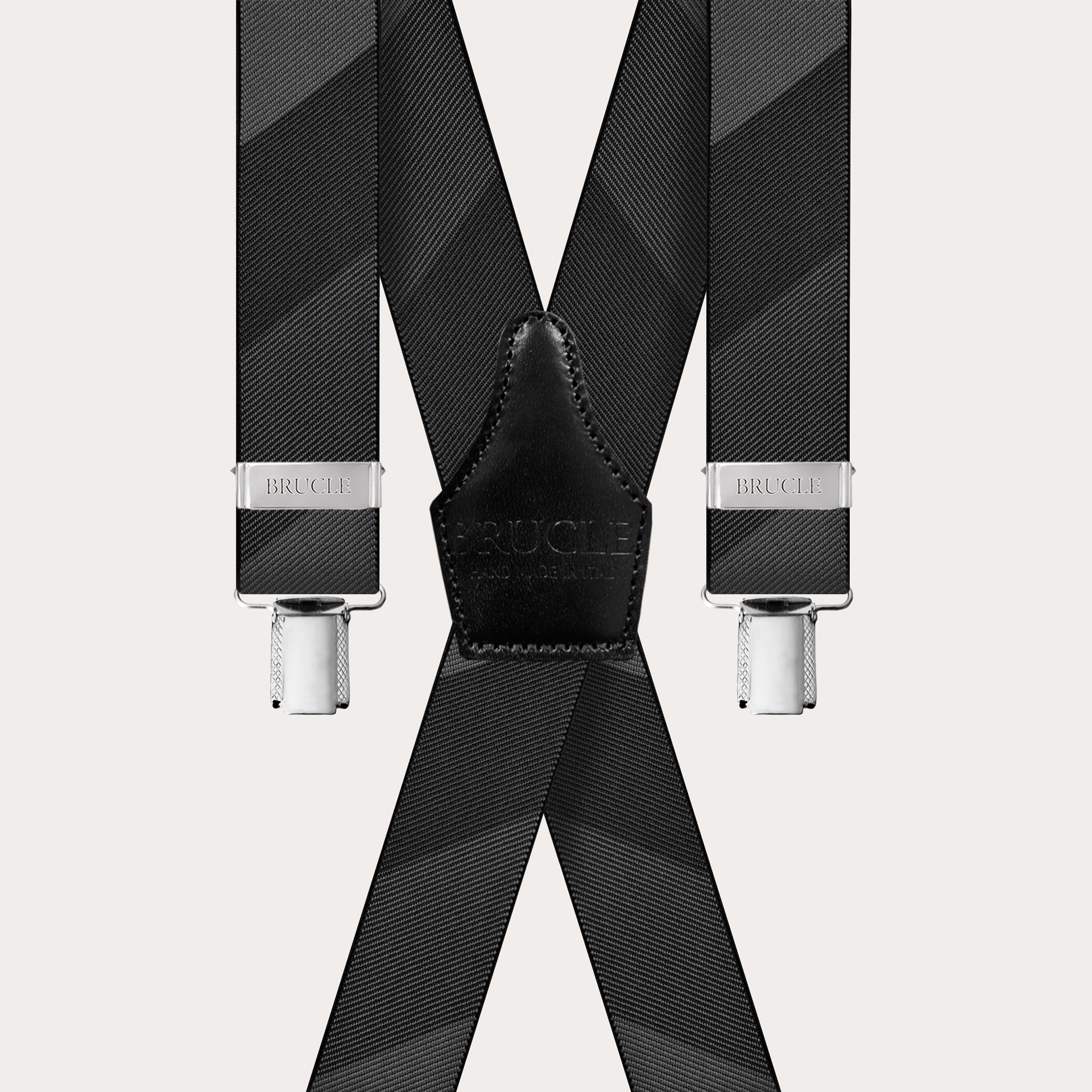 Men's Elegant X-shaped suspenders with clips