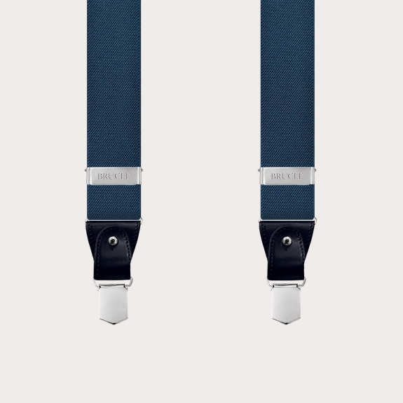 Y-shape suspenders, air-force blue