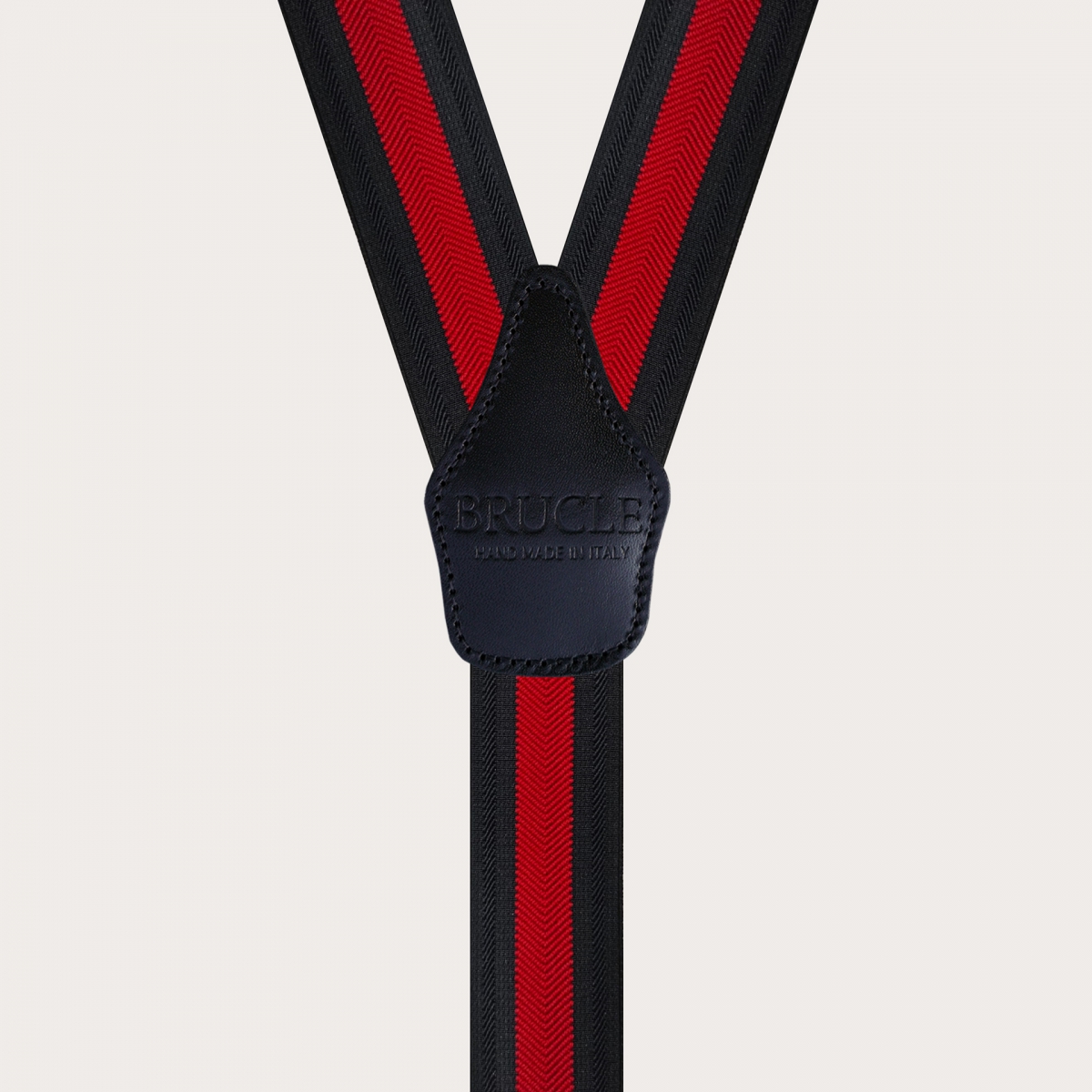 BRUCLE Bretelles élastiques à rayures chevrons rouges et bleus