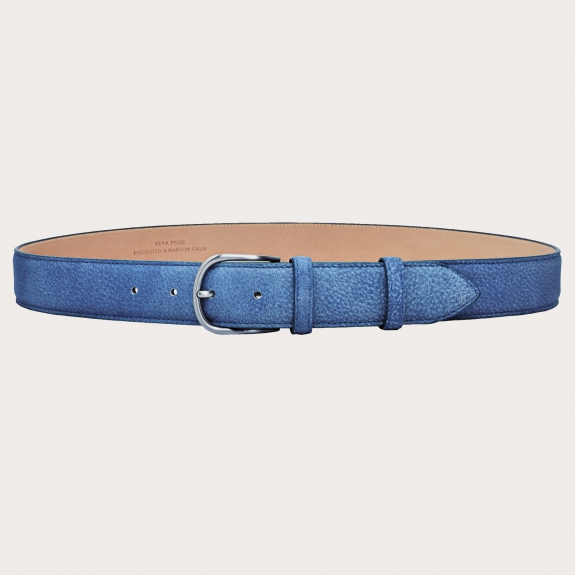 BRUCLE Elegant sporty blue belt with vintage effect