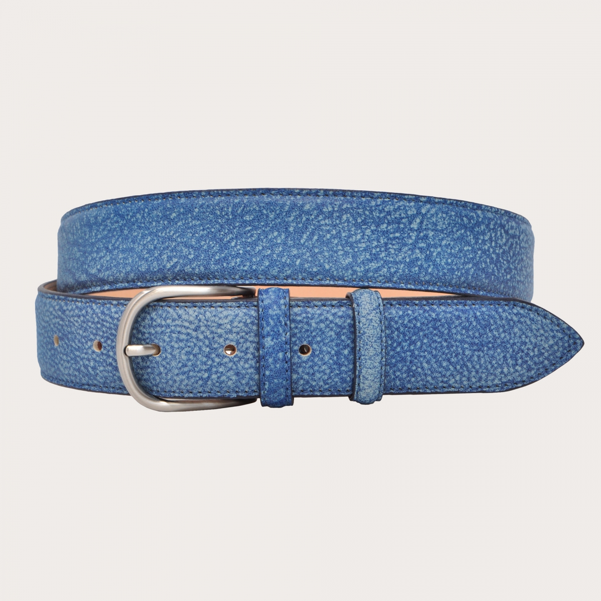 BRUCLE Cintura blu effetto delavè elegante sportiva