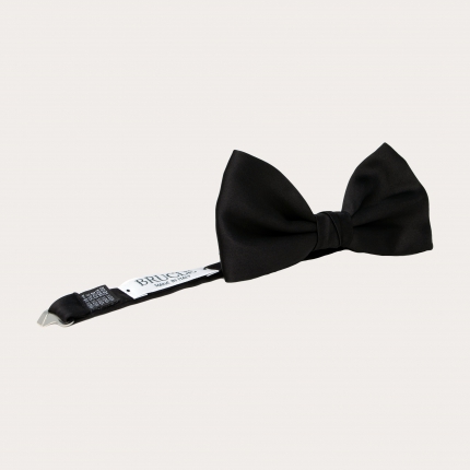 Silk Pre-tied Bow tie, black
