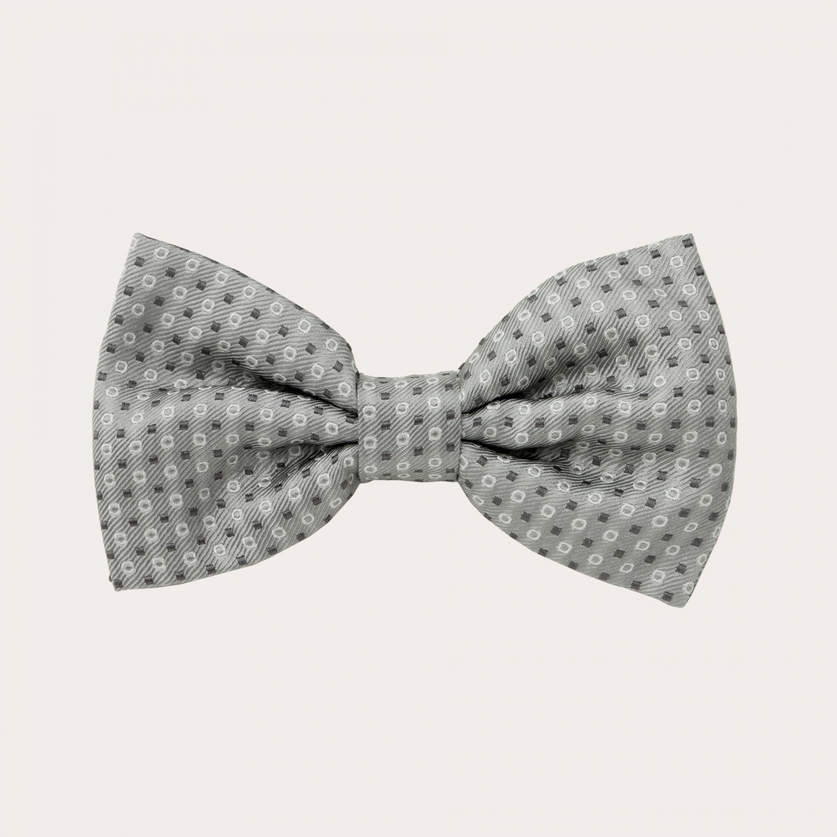 dark Grey Silk Pre-tied Bow tie