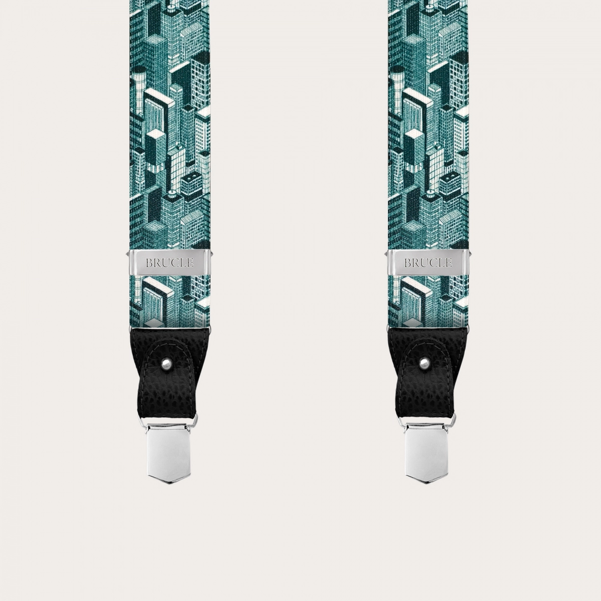 Bretelle cerimonia rosse fantasia a righe