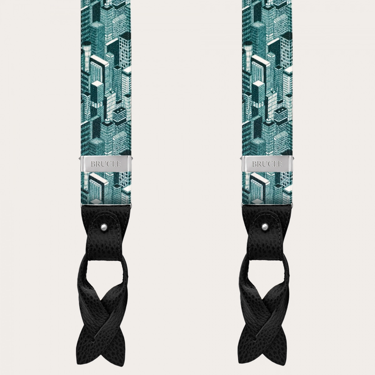 Bretelle cerimonia rosse fantasia a righe