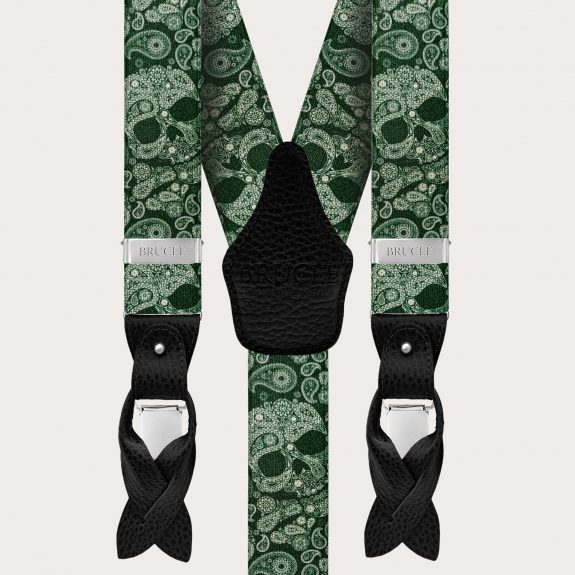 Bretelle cerimonia rosse fantasia a righe