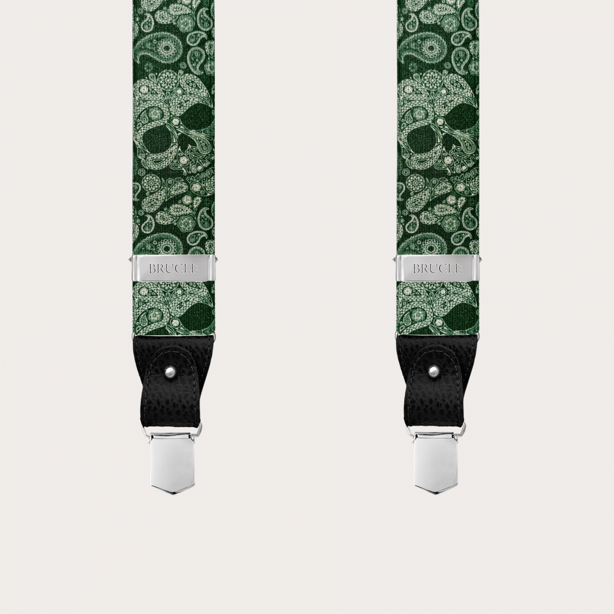 Hosenträger herren damen Schädel Motiv schwarz