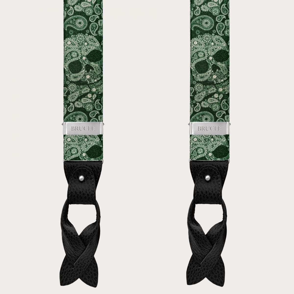 Bretelle cerimonia rosse fantasia a righe