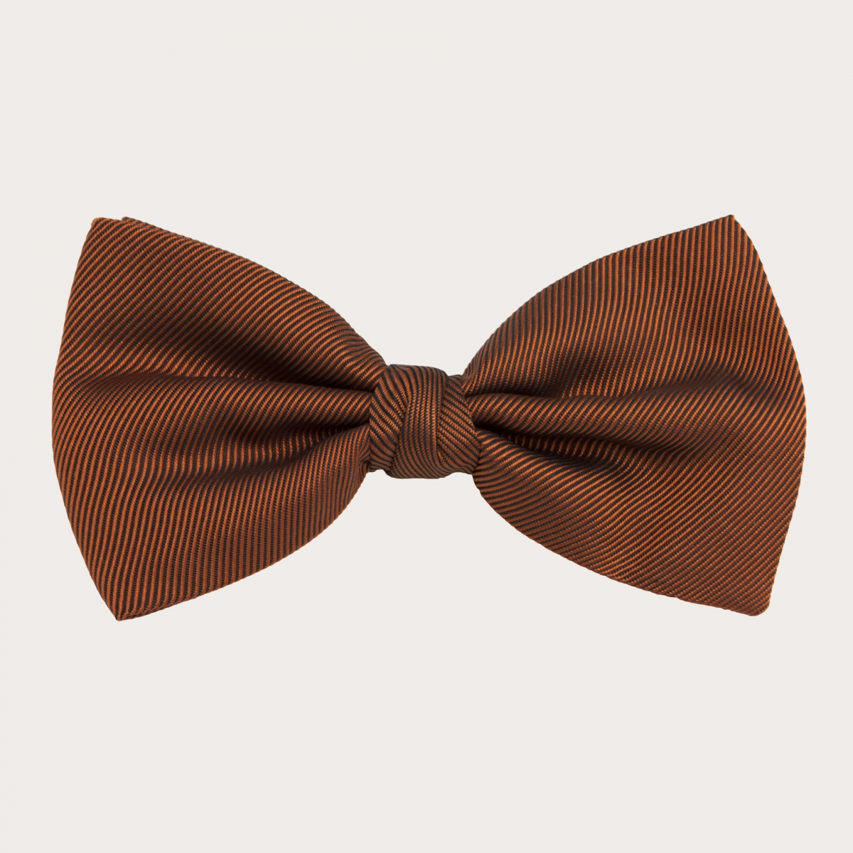 Brucle silk bow tie rust