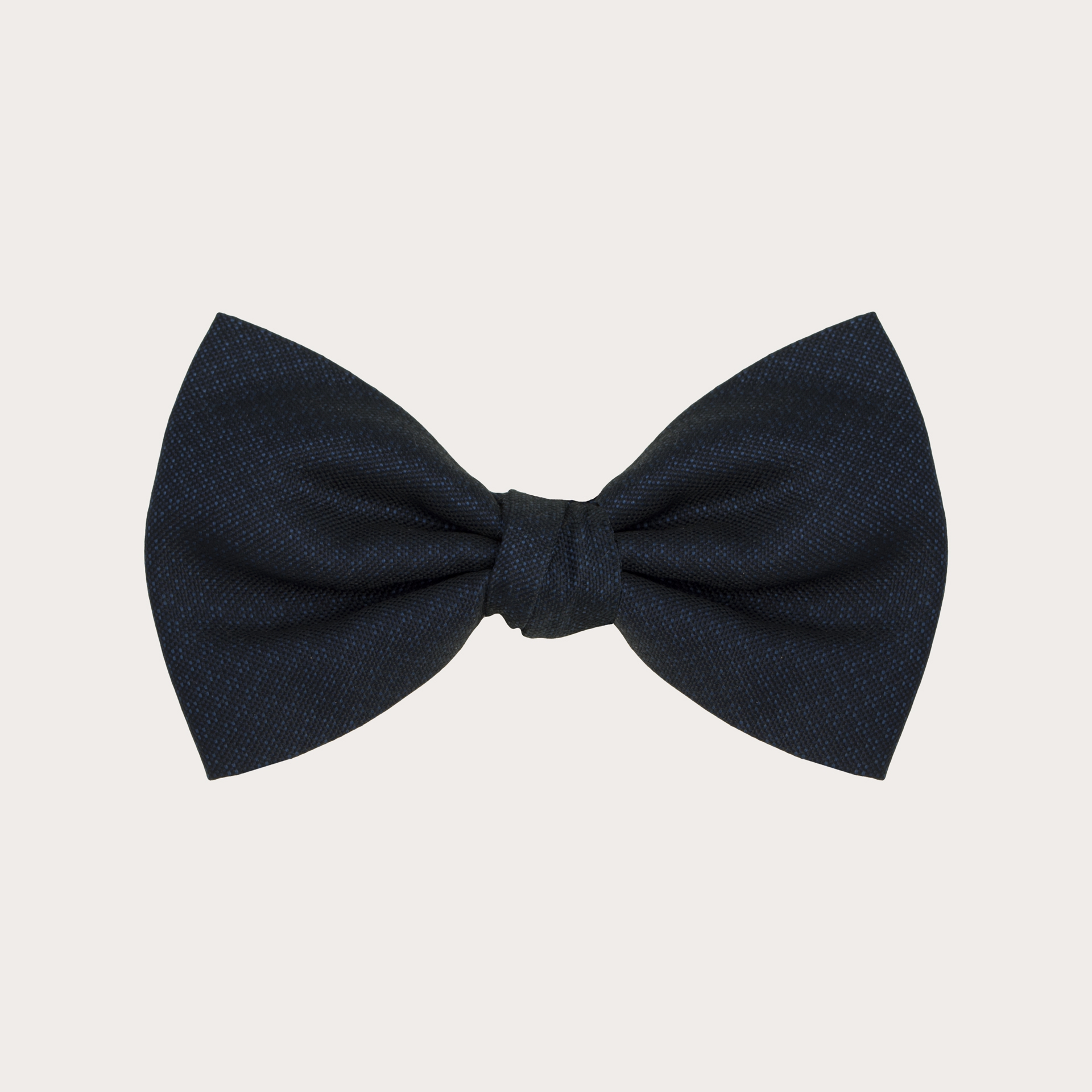 Bow tie in jacquard silk, blue tone on tone