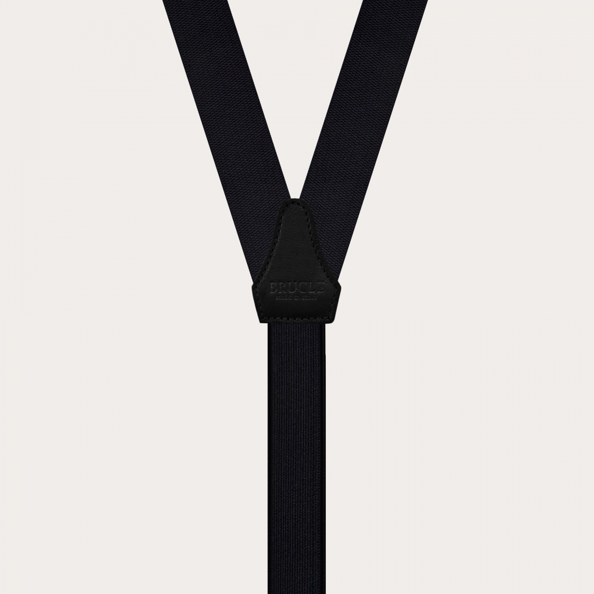 skinny silk suspenders black