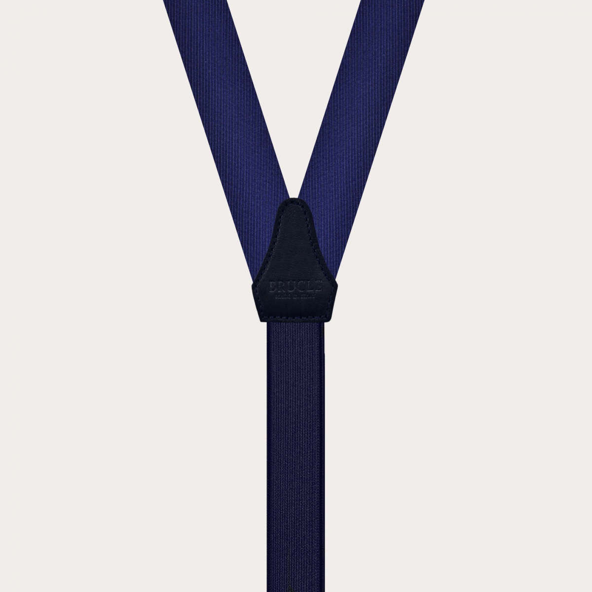 Tirantes en forma de Y en seda, navy blue