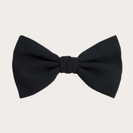 Formal silk bow tie, black