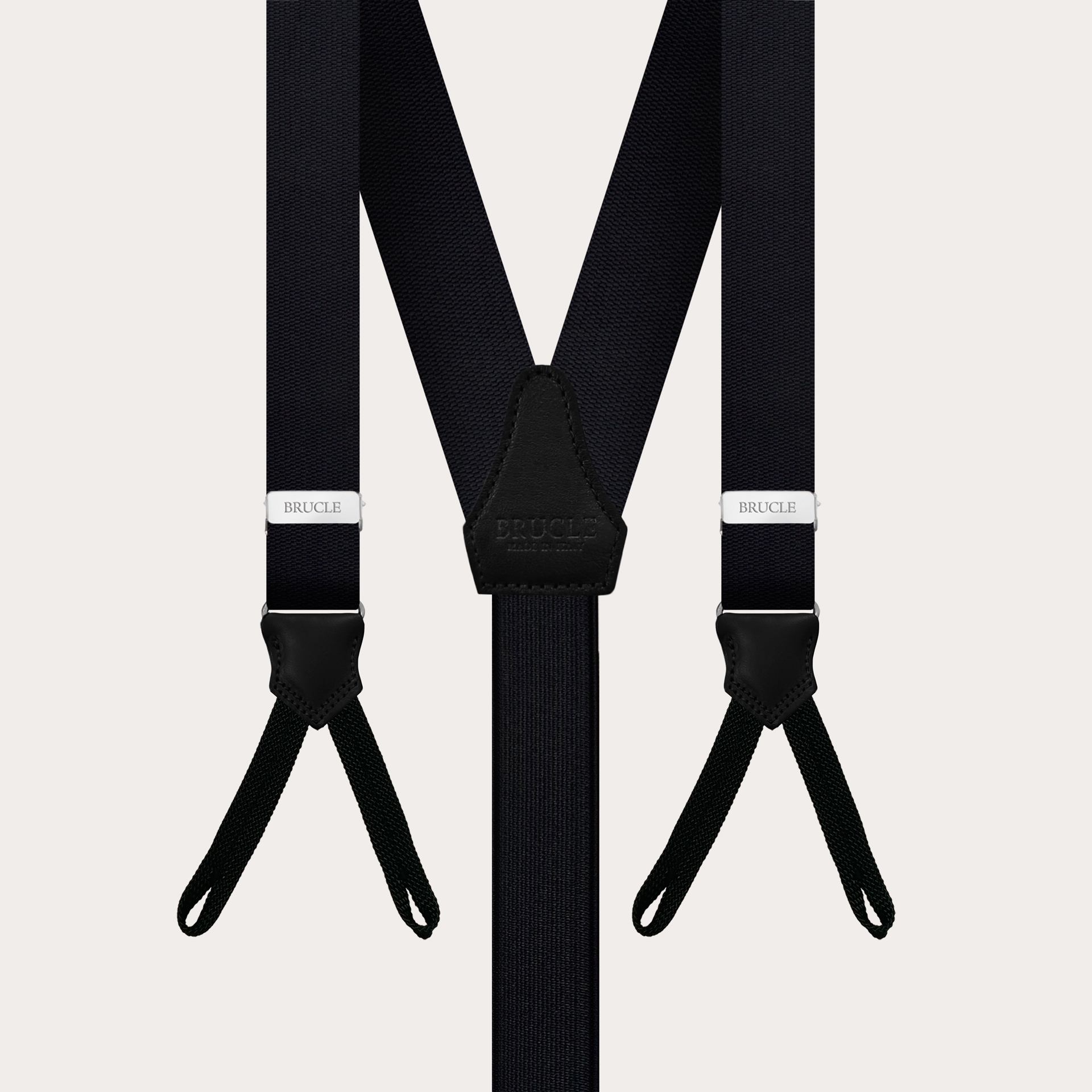 braces suspenders braid end black