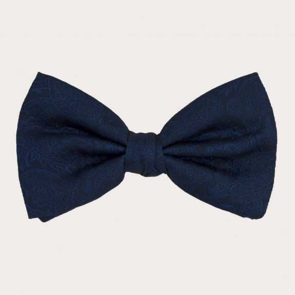 BRUCLE Bow tie in jacquard silk, multicolor pattern
