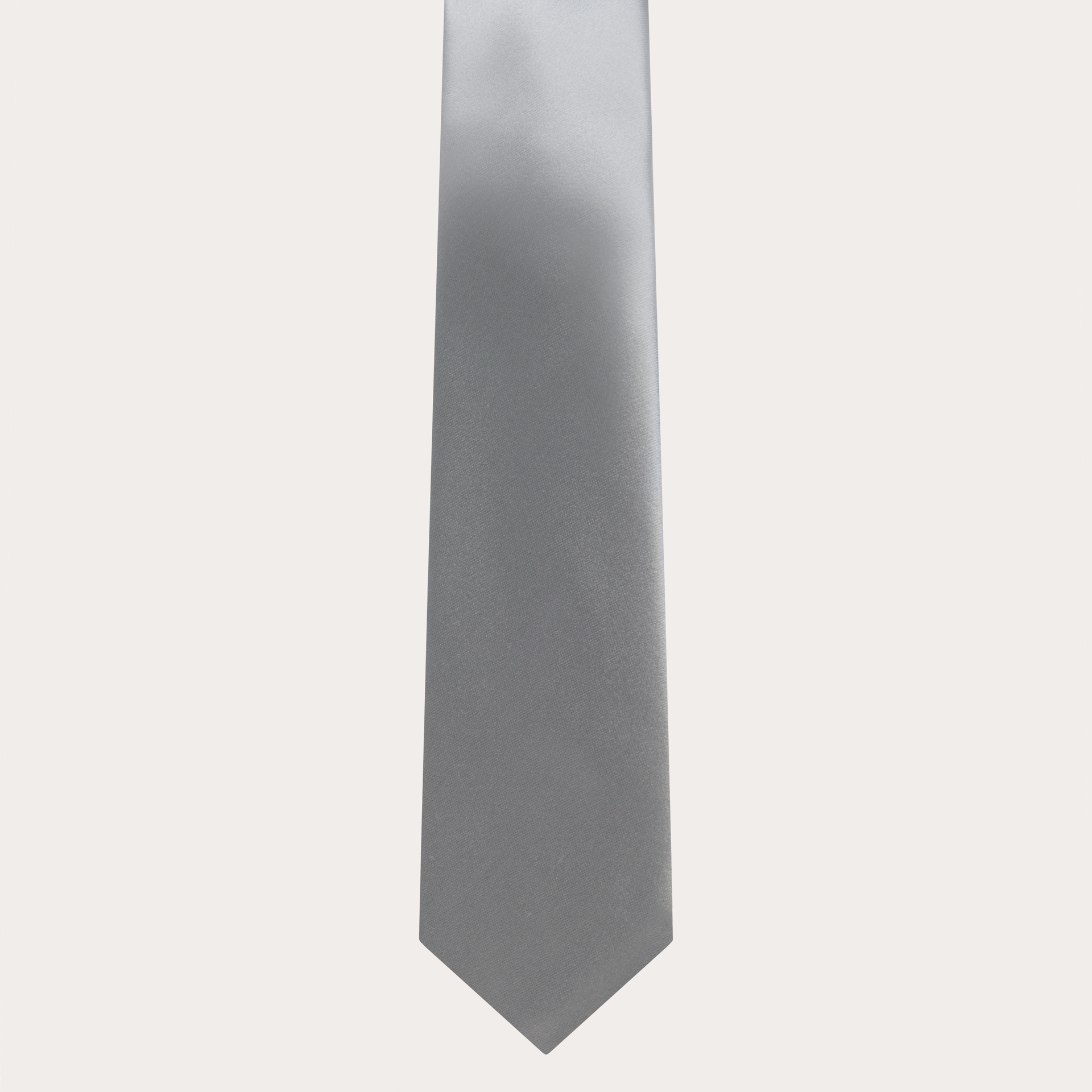 Grey 100% Silk Tie main image 1