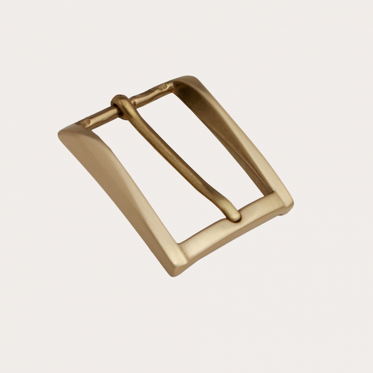 Nickel free buckle for 35 mm belts, gold satin