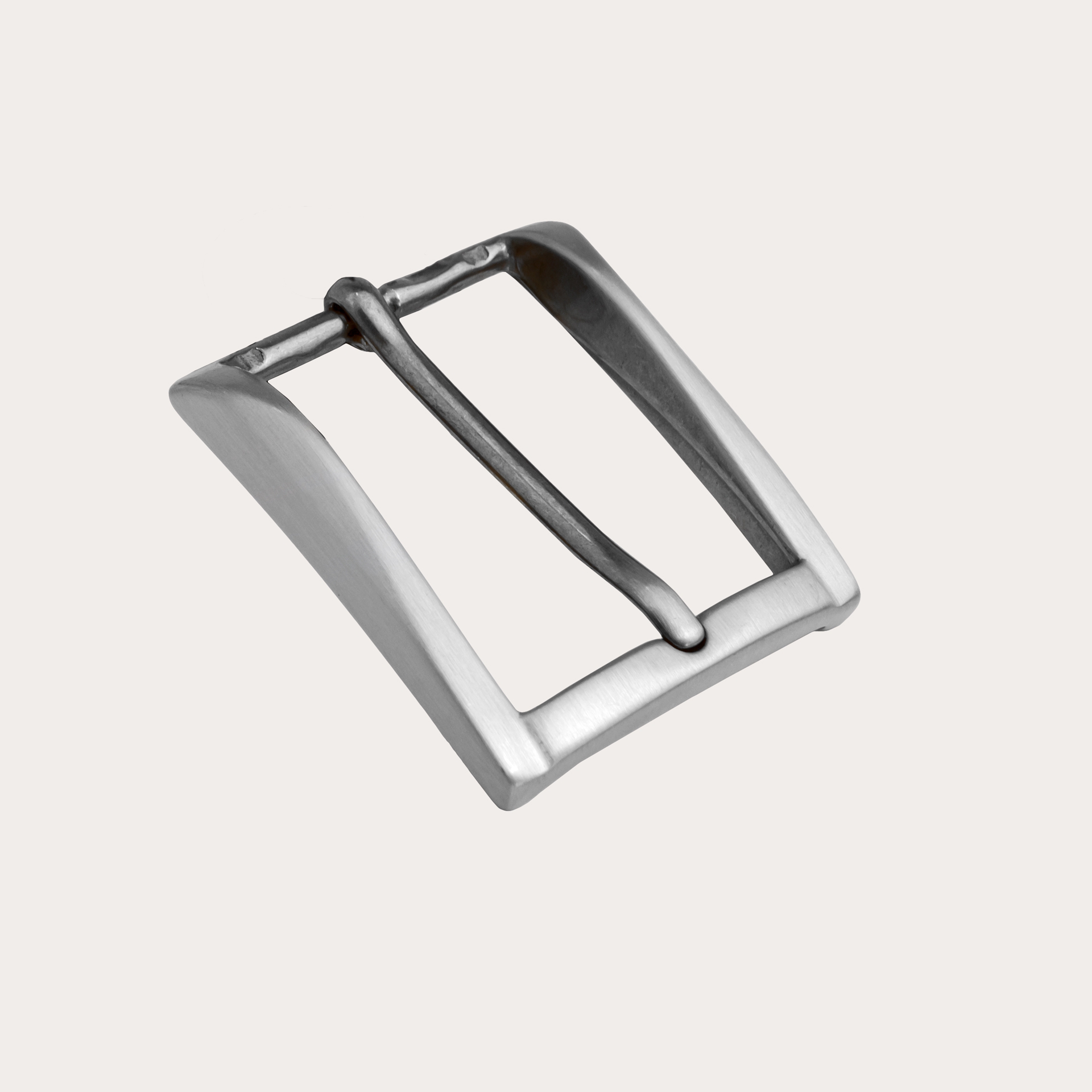 Fibbia nikel free per cinture da 30 mm, satinata