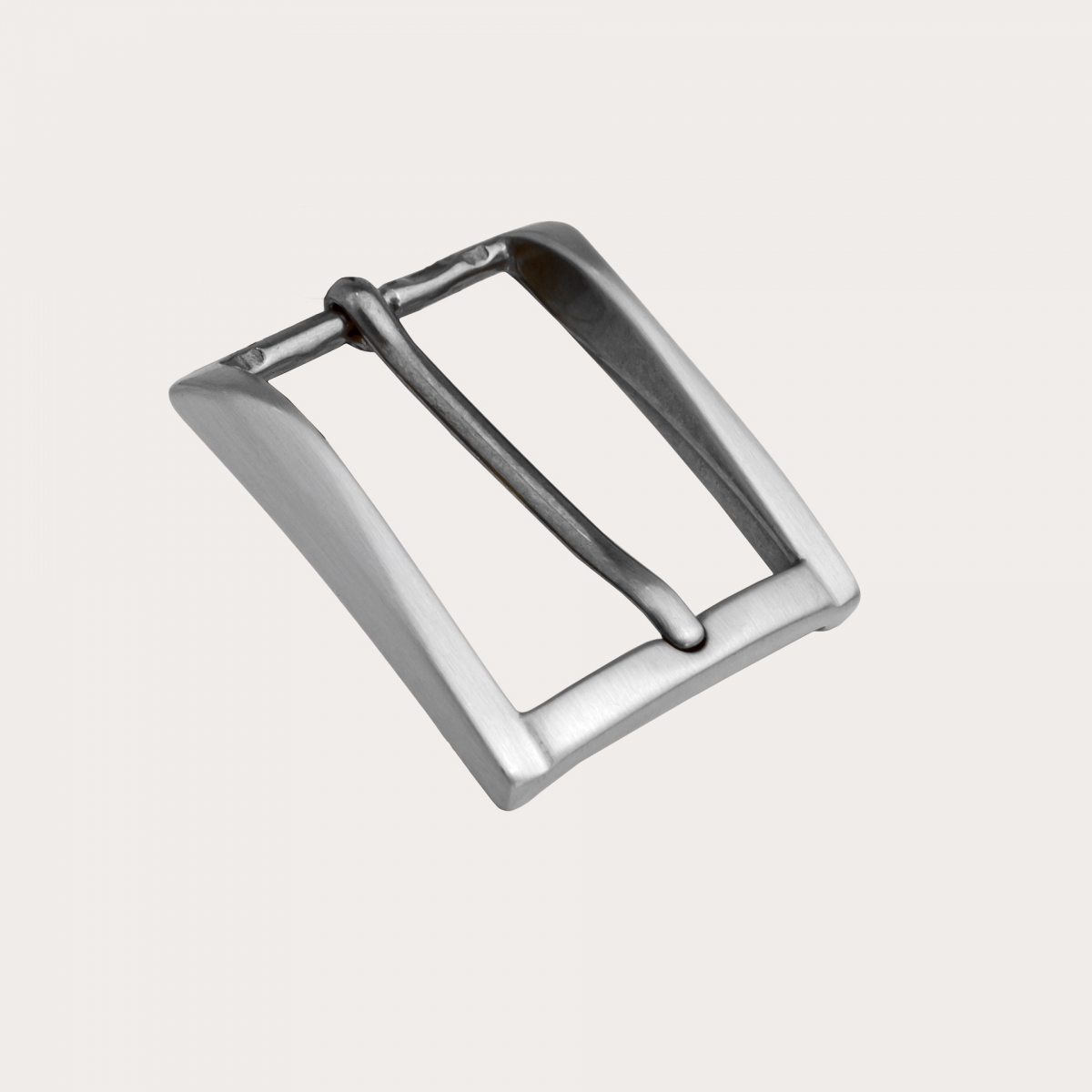 Fibbia nikel free per cinture da 30 mm, satinata