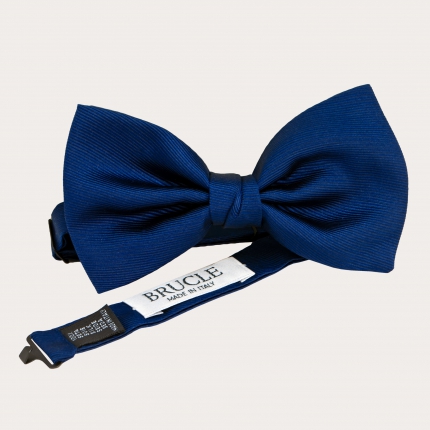 Silk Pre-tied Bow Tie blue 