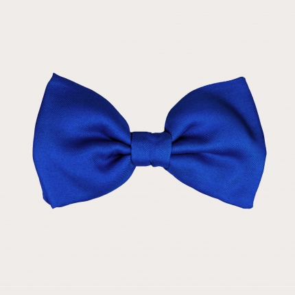 Silk bow tie, royal blue