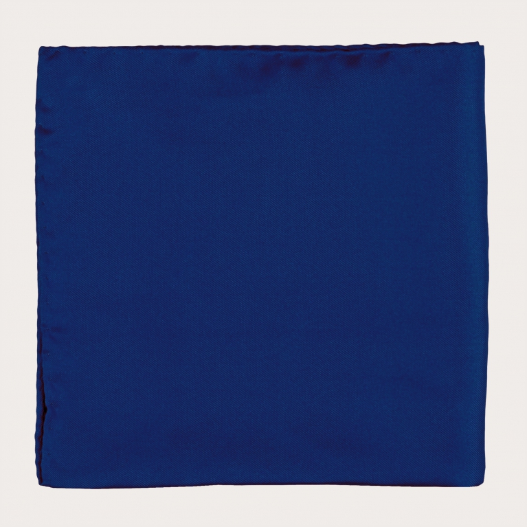 Pocket square for ceremonies in silk, blue