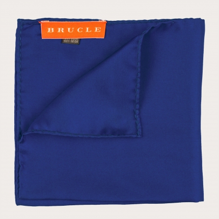 Pañuelo de bolsillo para ceremonia en seda, azul