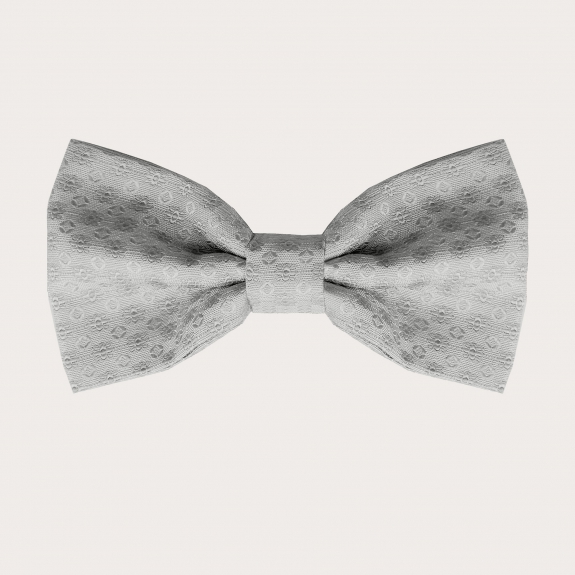 dark Grey Silk Pre-tied Bow tie