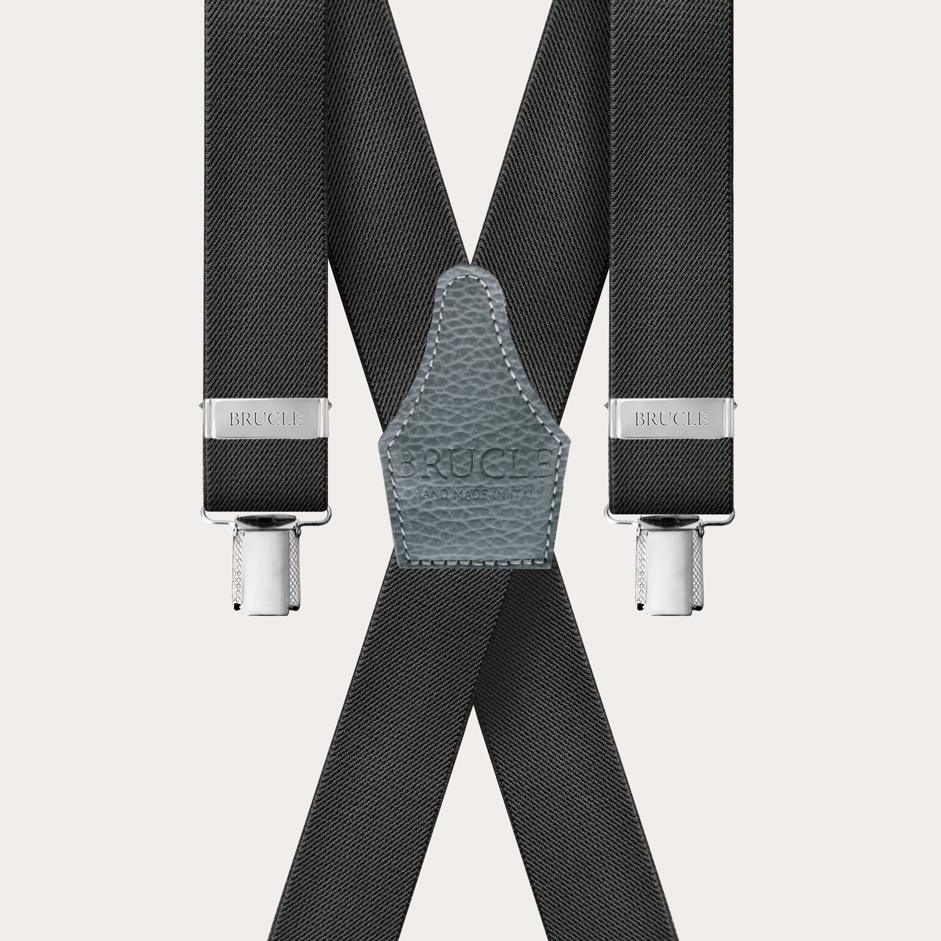 Braces Elastic X Suspenders grey
