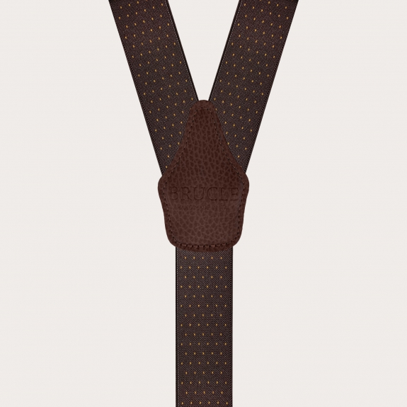 Bretelle unisex a Y puntaspillo nero