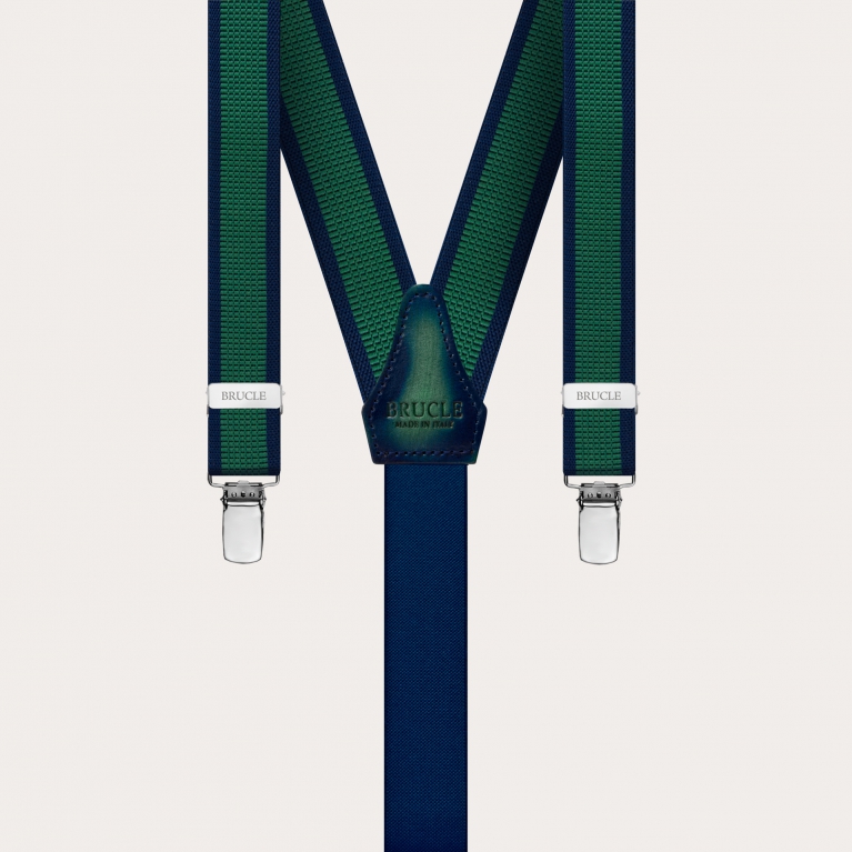 Tirantes finos unisex sin níquel, verde y azul