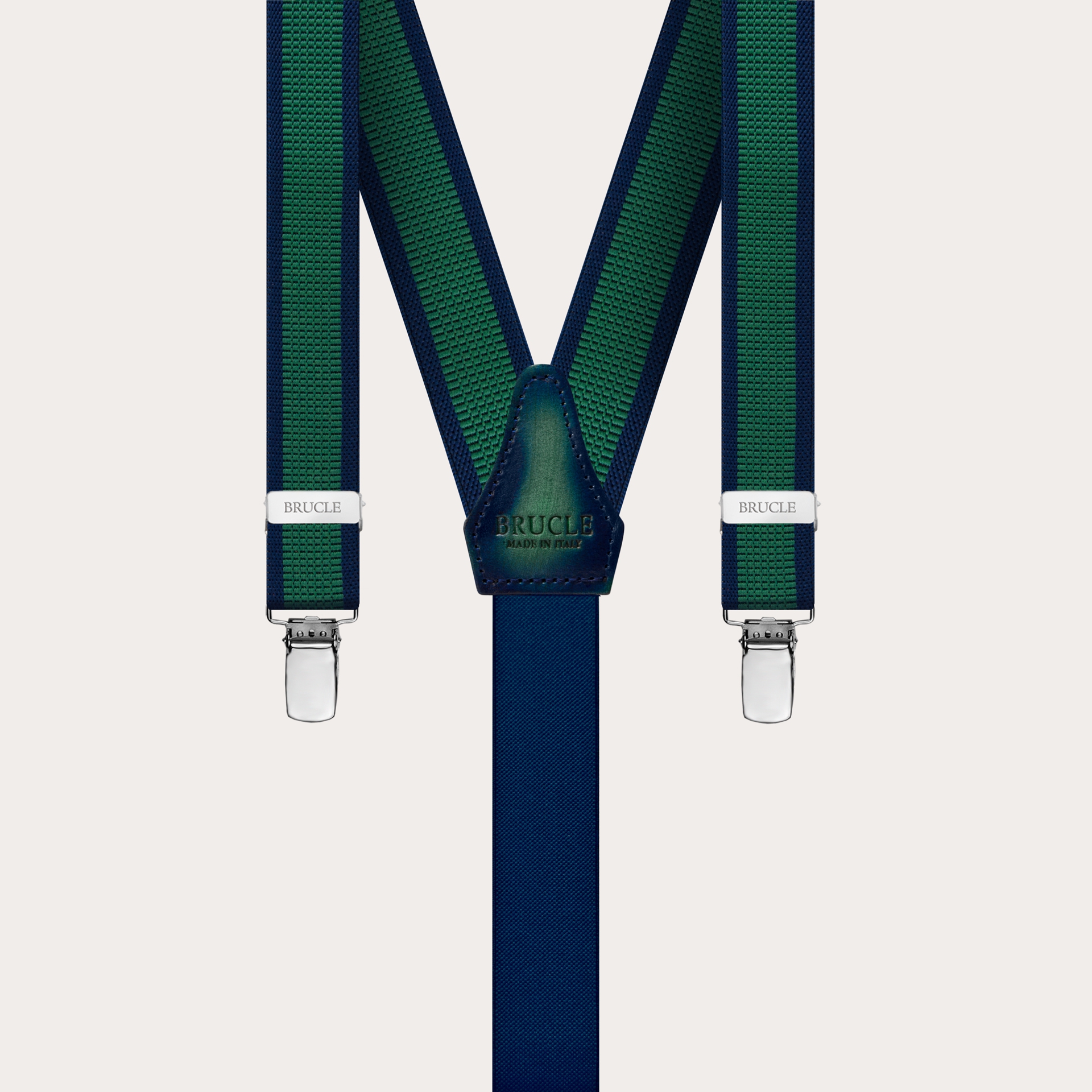 BRUCLE Tirantes finos unisex sin níquel, verde y azul