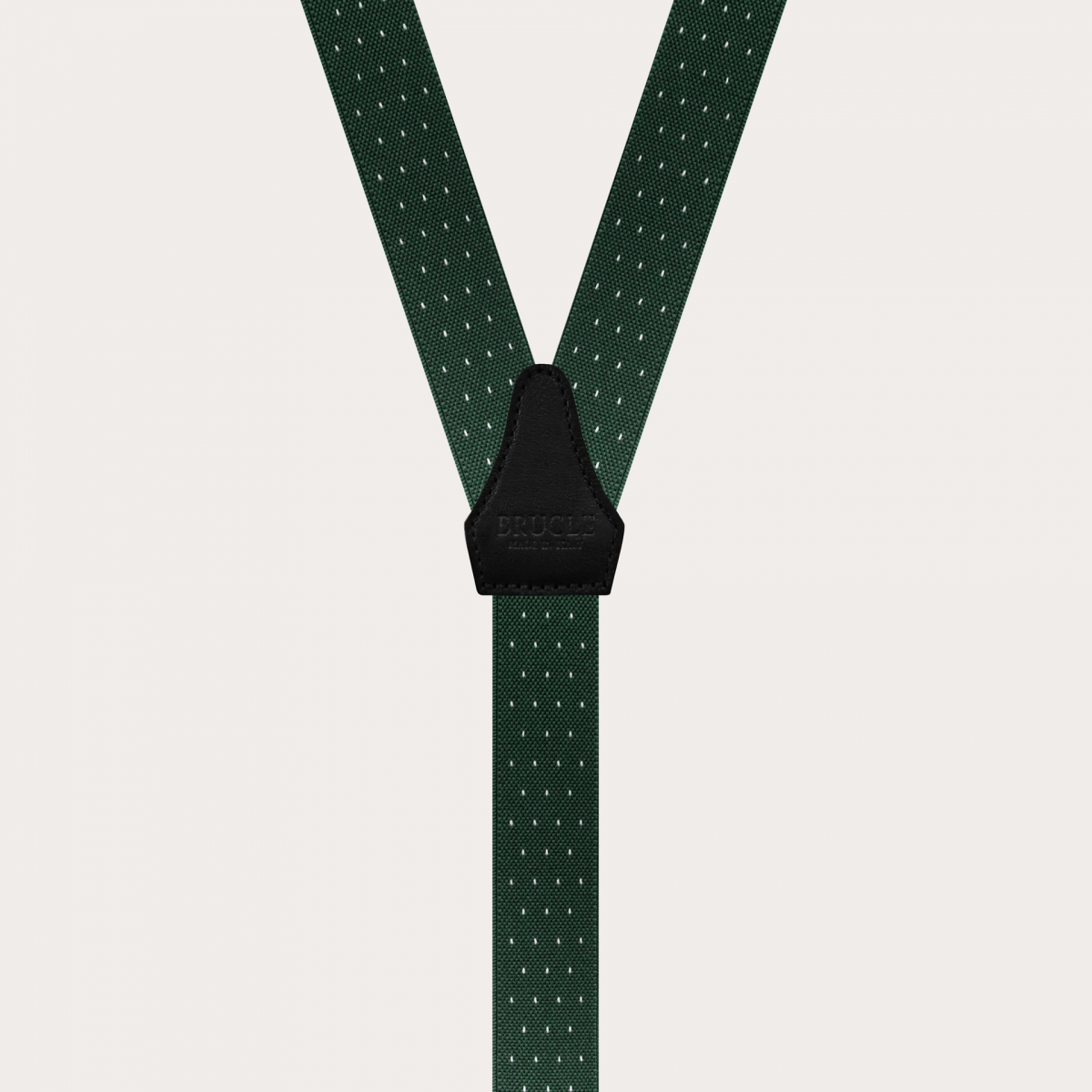 BRUCLE Bretelles fines raffinées sans nickel avec motif à pois, vert