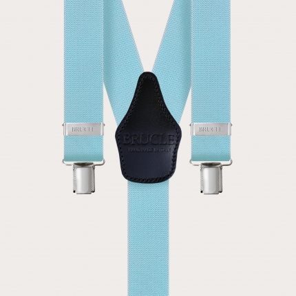 Light blue nickel free Y suspenders