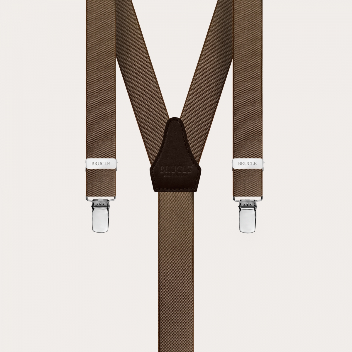 Bretelles fines brun, forme Y