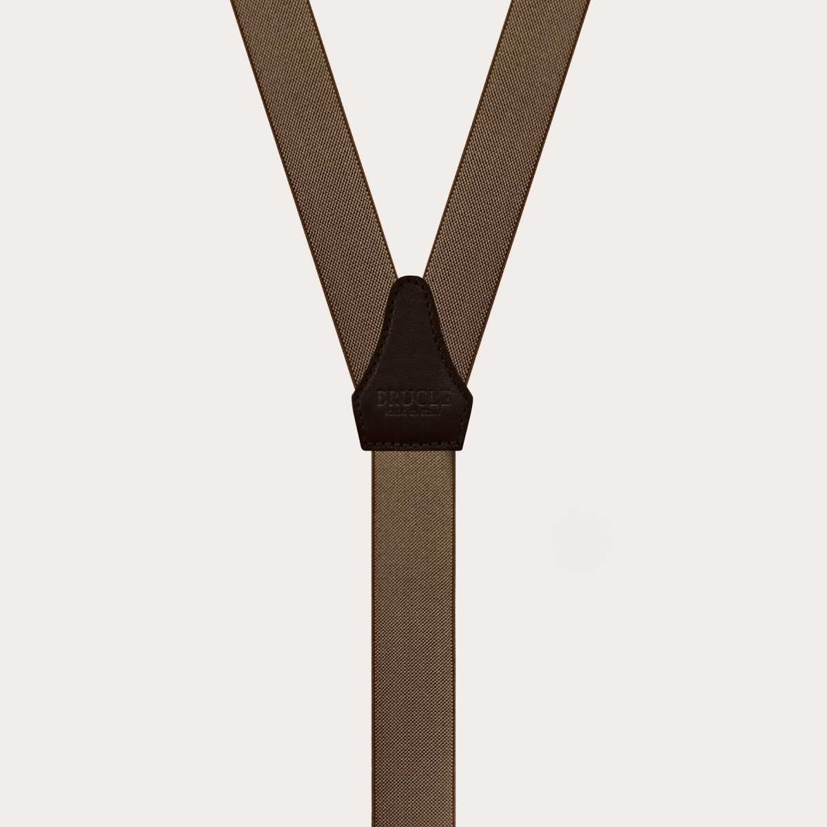 Bretelles fines brun, forme Y