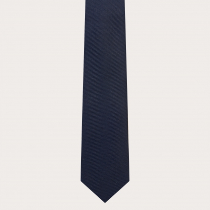 Cravatta da uomo blu navy in seta