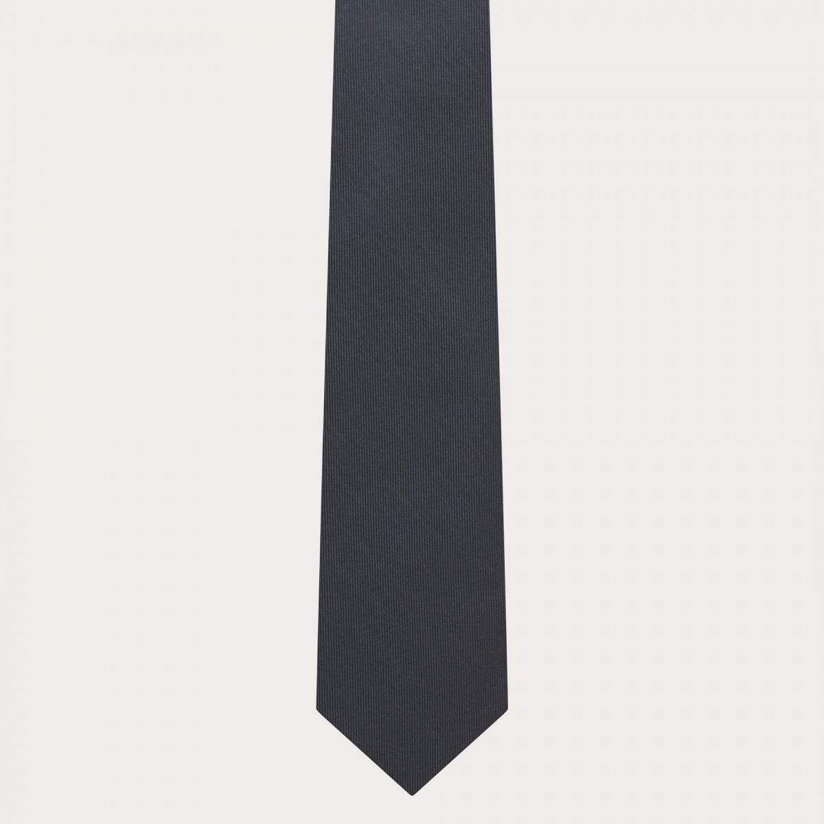 Cravatta in seta jacquard grigio antracite